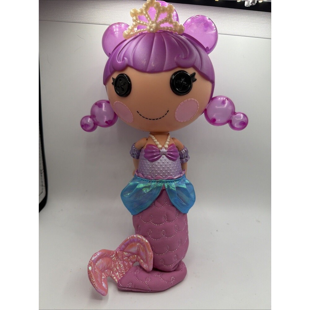Lalaloopsy Bubbly Mermaid Pearly Seafoam Doll Purple Hair Squeeze Bubble Toy